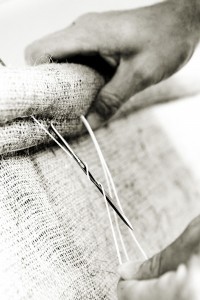 Upholstery needle & thread