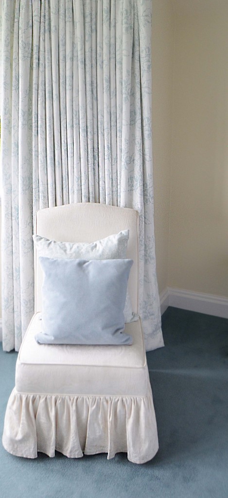 Westlake - blue chair curtain
